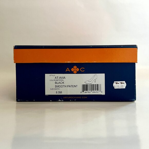 Arturo Chiang Avia Pumps - Black Smooth Patent - Picture 9 of 9